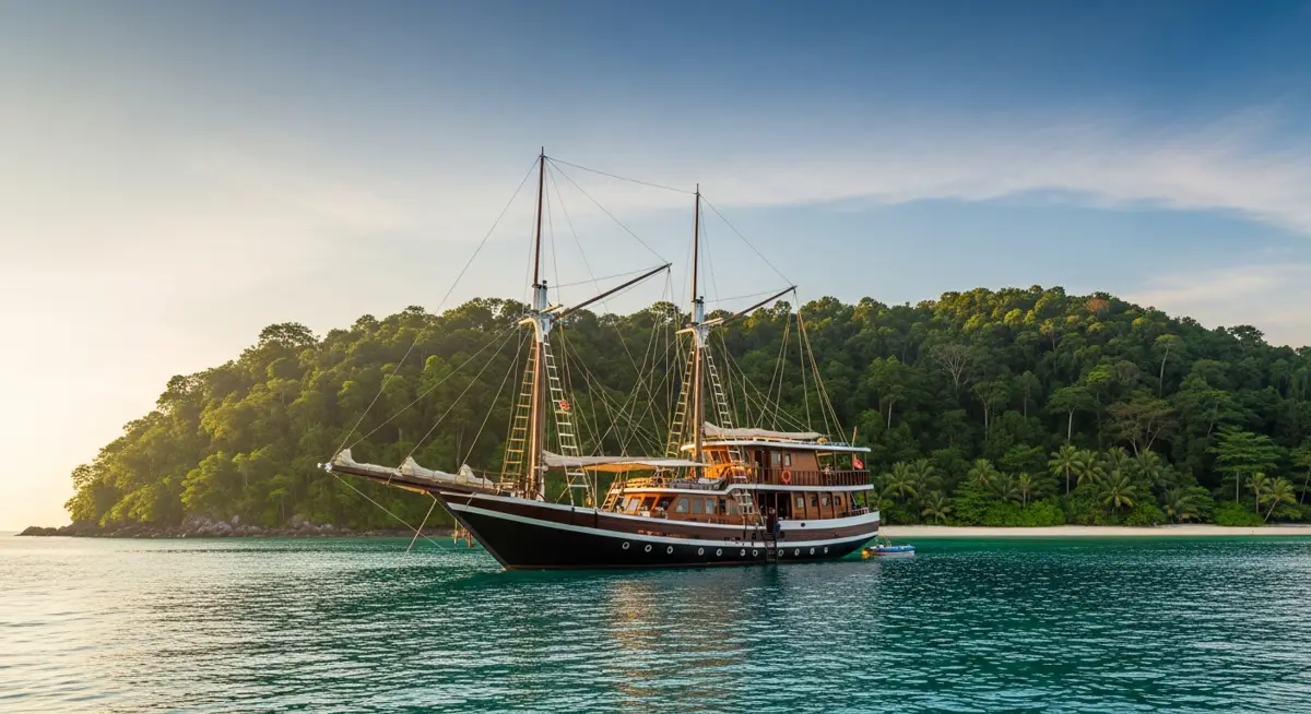 Torajatourpackage in Sulawesi — a traditional Indonesian phinisi sailing schooner